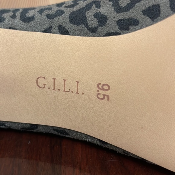 G.I.L.I Cheetah Print Leather High Heel Booties 9.5 (US) black & grey - Picture 6 of 8